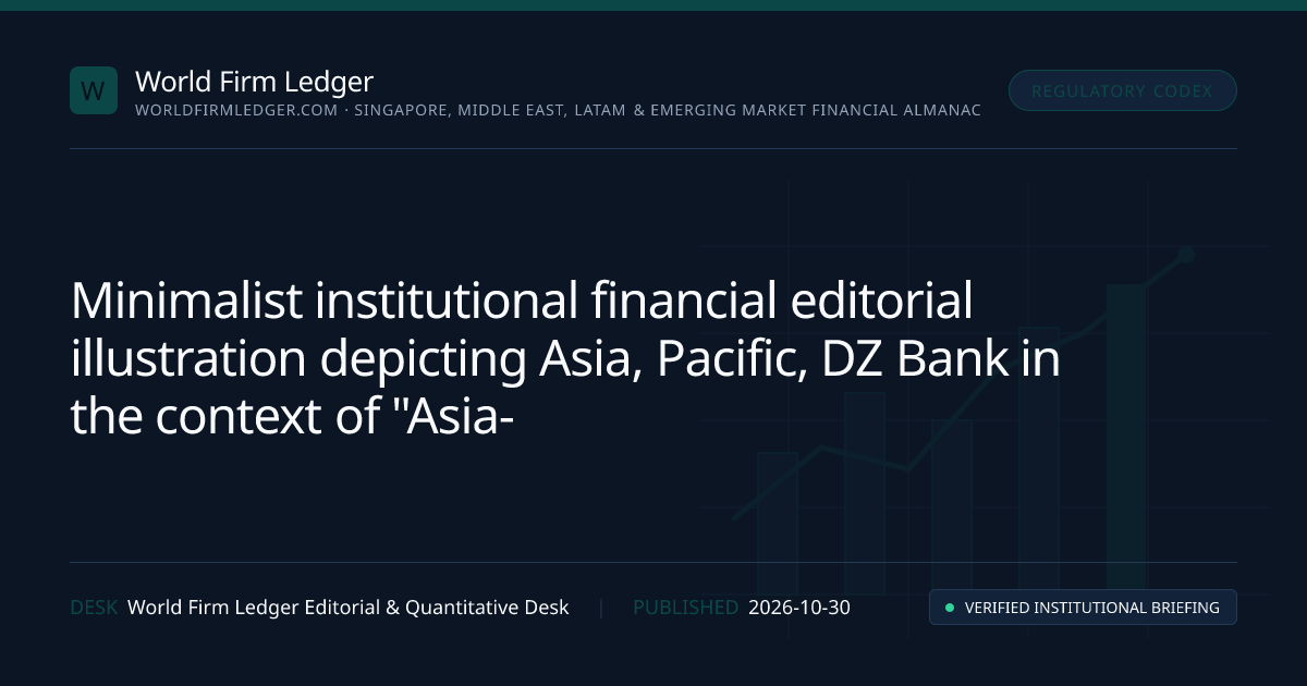 Editorial financial chart and market structure illustration representing Asia-Pacific and Europe - building resilience and growth in an age of geopolitics and fragmentation — World Firm Ledger Reference Entry (Asia, Pacific, DZ Bank)