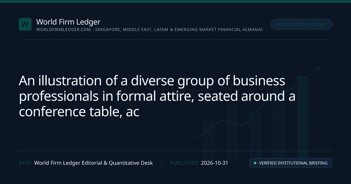 A diverse group of professionals seated at a conference table, engaged in discussion, with a backdrop featuring the Central Bank of Malaysia's logo and a banner for the DNFBP Compliance Conference 2026.
